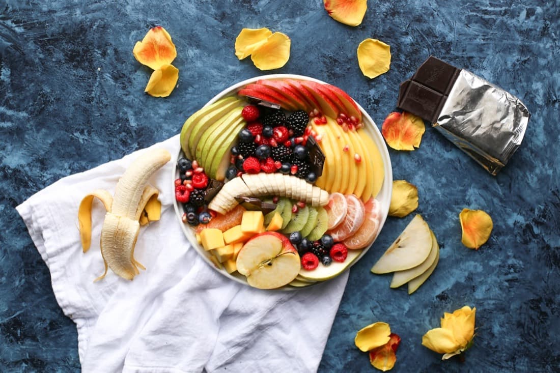 A premium platter of assorted fresh fruit